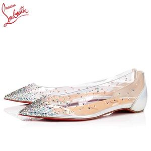 Christian Louboutin Degrastrass 100 PVC White/Multi